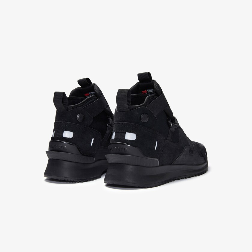 Men's Lacoste Black / Black Sneakers Run Breaker Suede JF7-19741K1