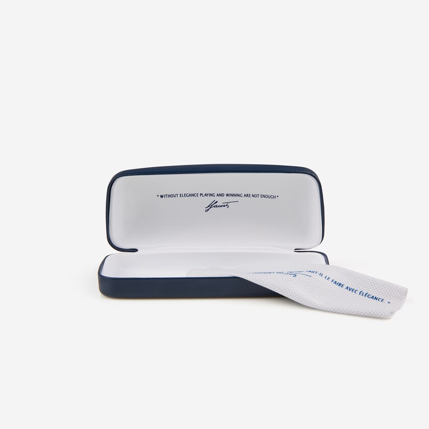 Men's Lacoste Black / Blue Sunglasses Pilot Shape Metal Ultra-Thin HG5-07210S1