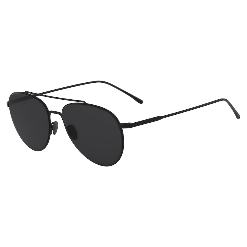 Men's Lacoste Black / Blue Sunglasses Pilot Shape Metal Ultra-Thin HG5-07210S1