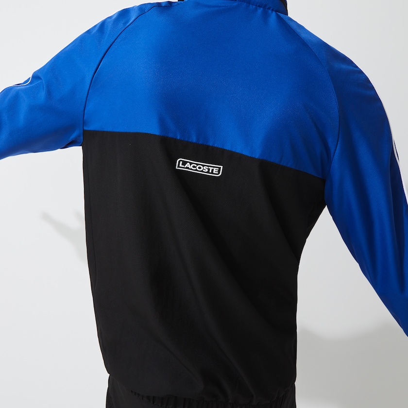 Men's Lacoste Black / Blue / White Tracksuits SPORT Two-Tone Tennis DZ5-66156L4