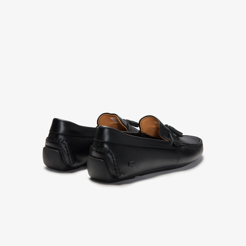 Men's Lacoste Black / Brown Loafers Dress Piloter Tassel YV8-30943Y8