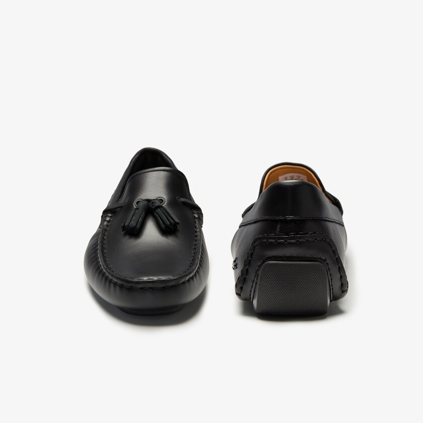 Men's Lacoste Black / Brown Loafers Dress Piloter Tassel YV8-30943Y8
