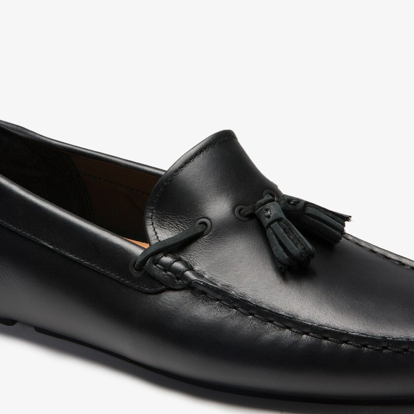 Men's Lacoste Black / Brown Loafers Dress Piloter Tassel YV8-30943Y8