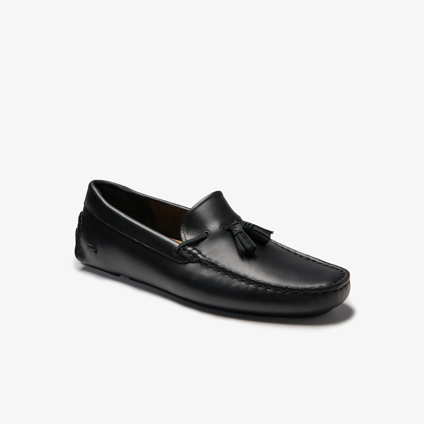 Men's Lacoste Black / Brown Loafers Dress Piloter Tassel YV8-30943Y8