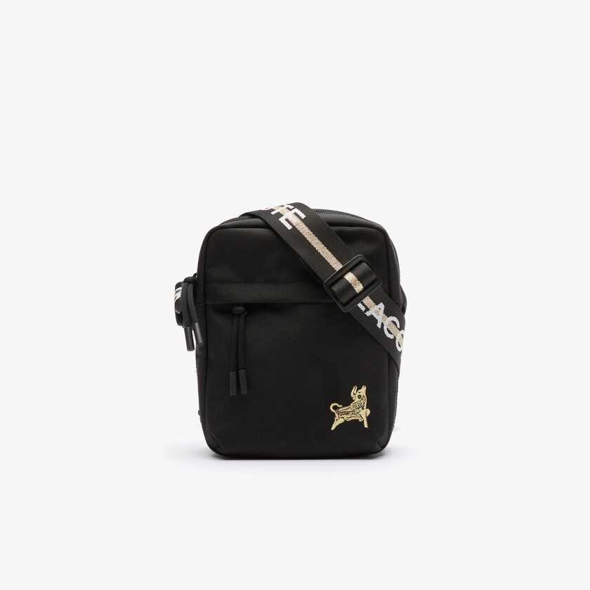 Men's Lacoste Black / Gold Bags Classic Camera Bag TN2-53365N3