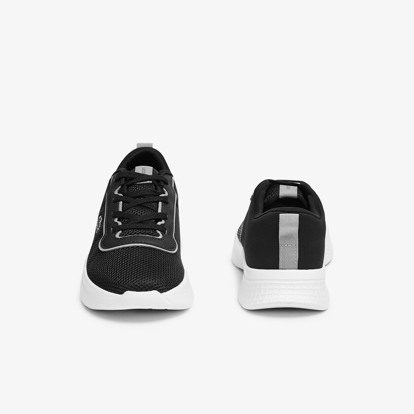 Kids' Lacoste Black / Grey Sneakers Court-Drive Textile Air Mesh KJ3-76867Q6
