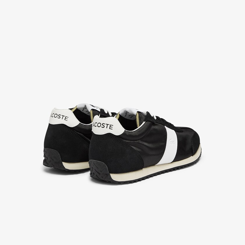 Men's Lacoste Black / Grey Sneakers Court Pace Textile and Suede MF6-55425J1