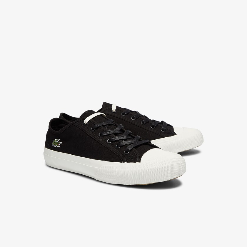 Men's Lacoste Black / Grey Sneakers Topskill Cotton Canvas CN4-83268D5