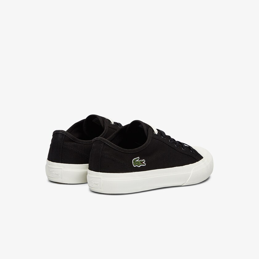 Men's Lacoste Black / Grey Sneakers Topskill Cotton Canvas CN4-83268D5