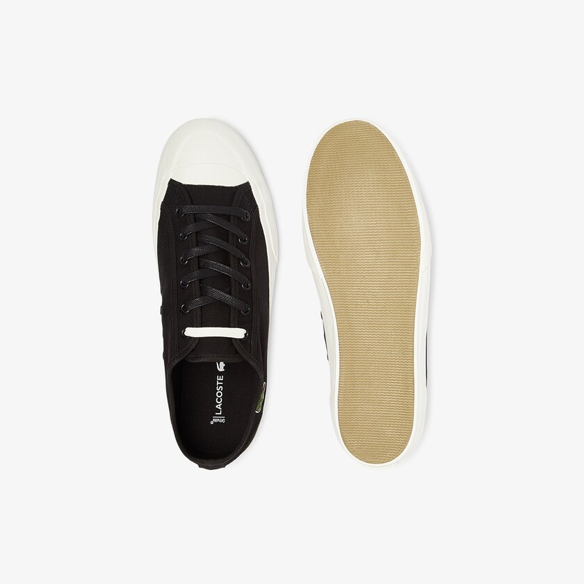 Men's Lacoste Black / Grey Sneakers Topskill Cotton Canvas CN4-83268D5