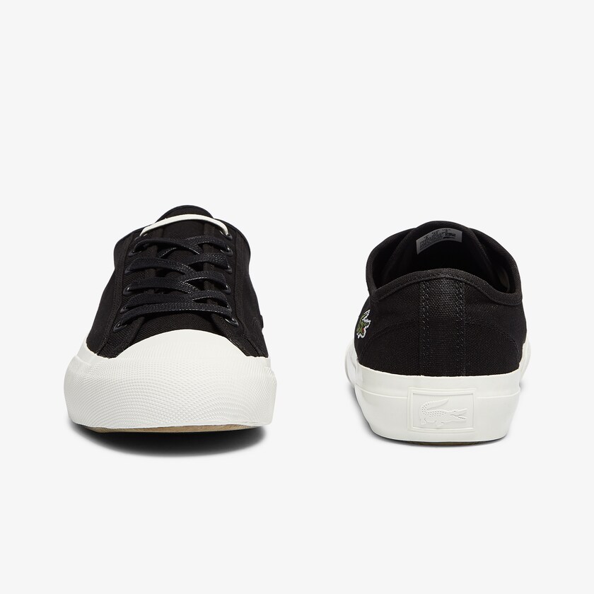 Men's Lacoste Black / Grey Sneakers Topskill Cotton Canvas CN4-83268D5