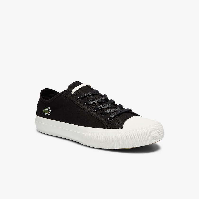 Men's Lacoste Black / Grey Sneakers Topskill Cotton Canvas CN4-83268D5