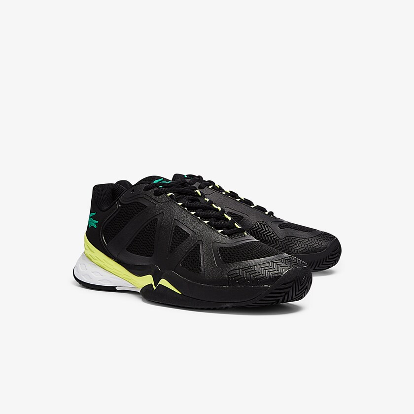 Men's Lacoste Black / Light Yellow Sneakers LC Scale II Textile WU0-69966A8