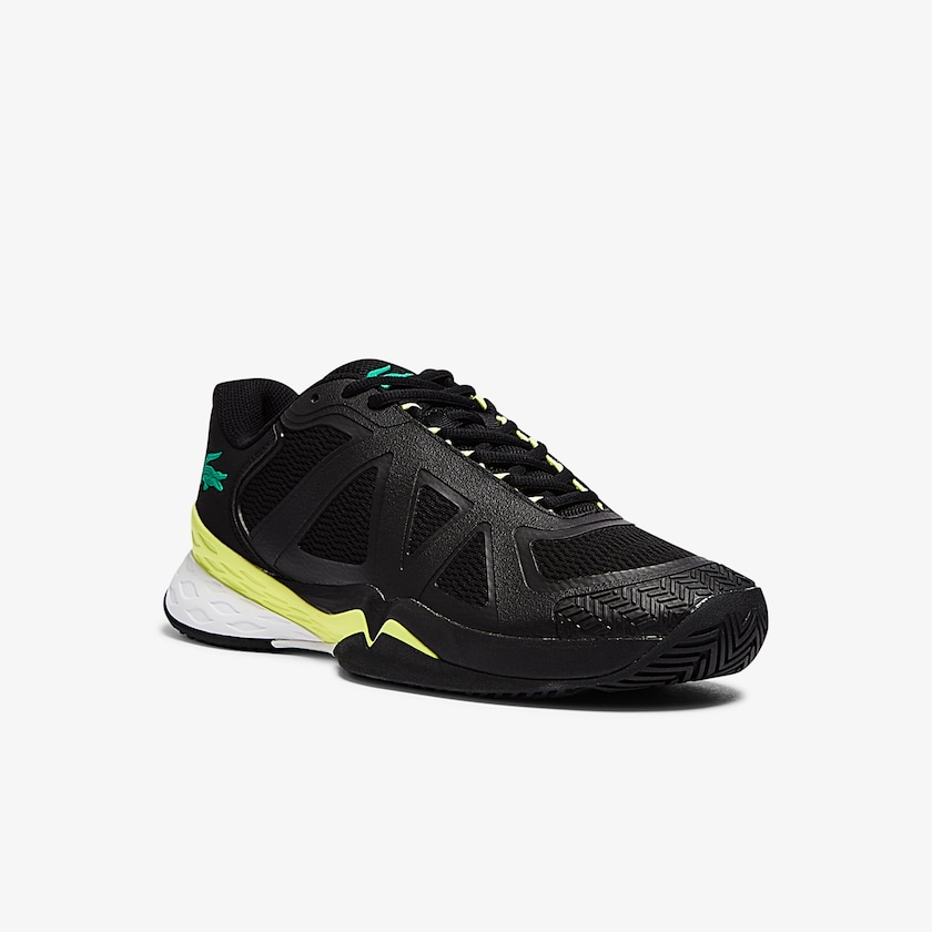 Men's Lacoste Black / Light Yellow Sneakers LC Scale II Textile WU0-69966A8