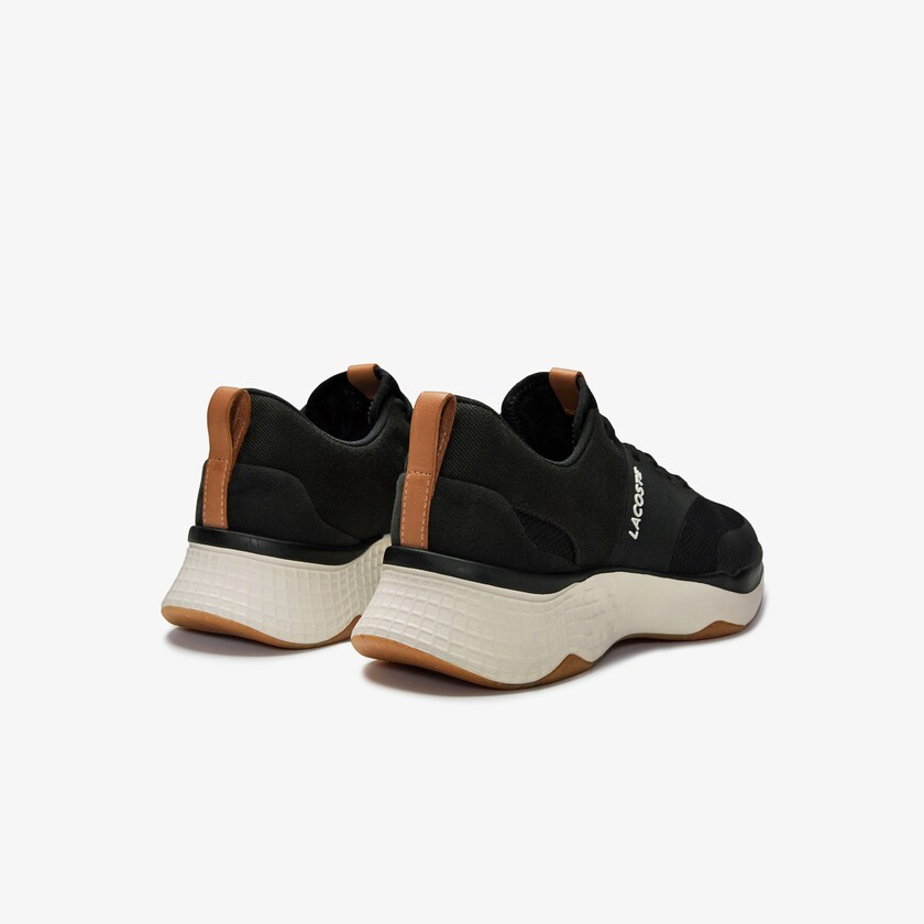 Men's Lacoste Black / Off White Sneakers Court-Drive Plus Colourblock Textile OP1-08420H0