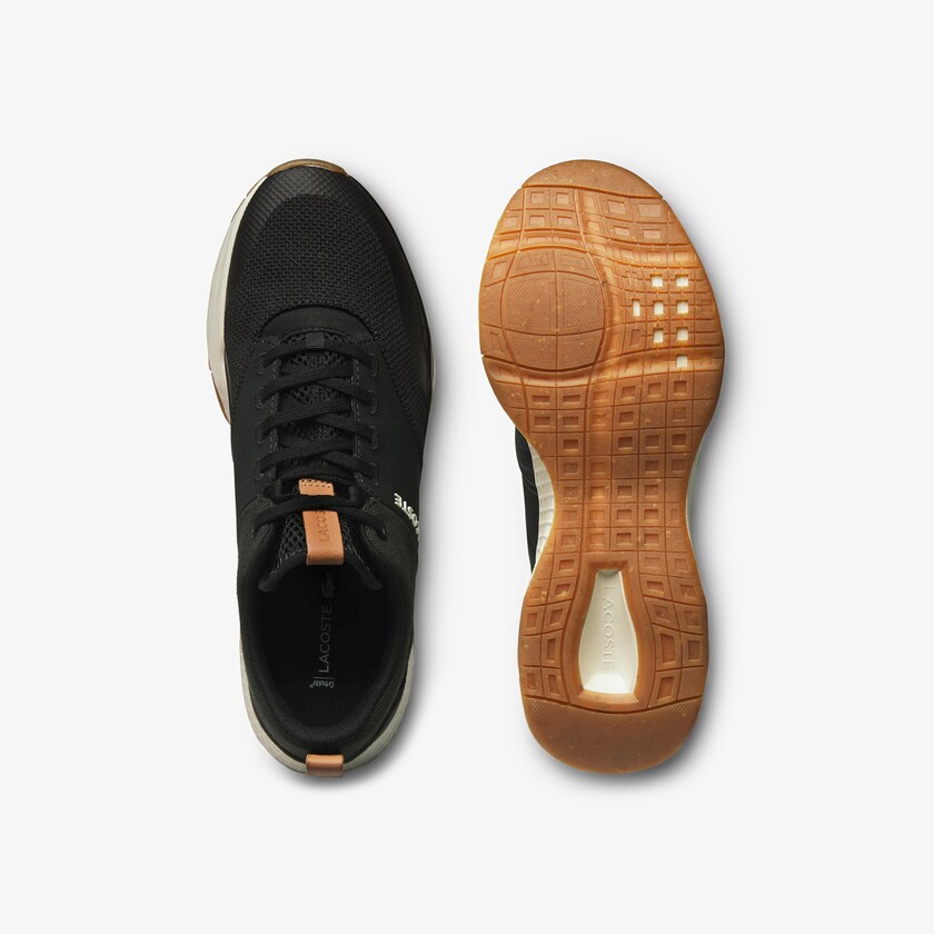 Men's Lacoste Black / Off White Sneakers Court-Drive Plus Colourblock Textile OP1-08420H0