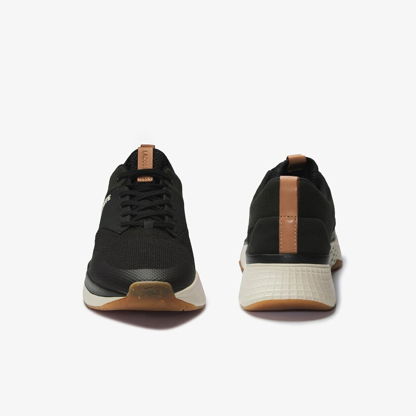 Men's Lacoste Black / Off White Sneakers Court-Drive Plus Colourblock Textile OP1-08420H0