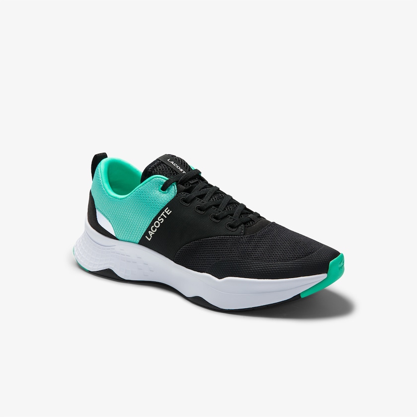 Men's Lacoste Black / Turquoise Sneakers Court-Drive Plus Textile SB3-01320J0