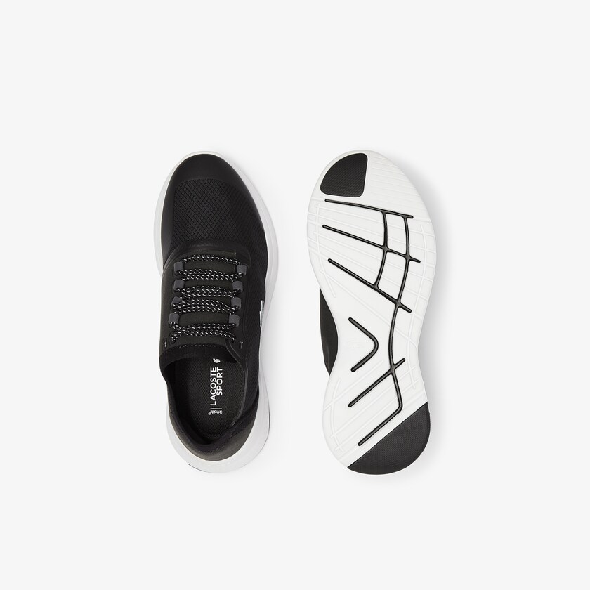 Women's Lacoste Black / White Sneakers LT Fit Synthetic and Textile MK3-50815J5