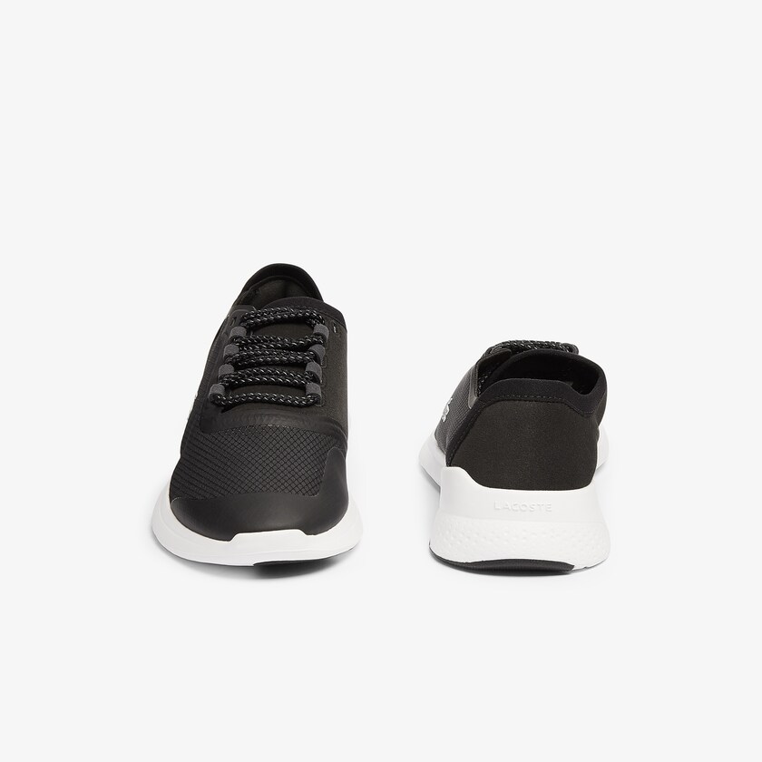 Women's Lacoste Black / White Sneakers LT Fit Synthetic and Textile MK3-50815J5