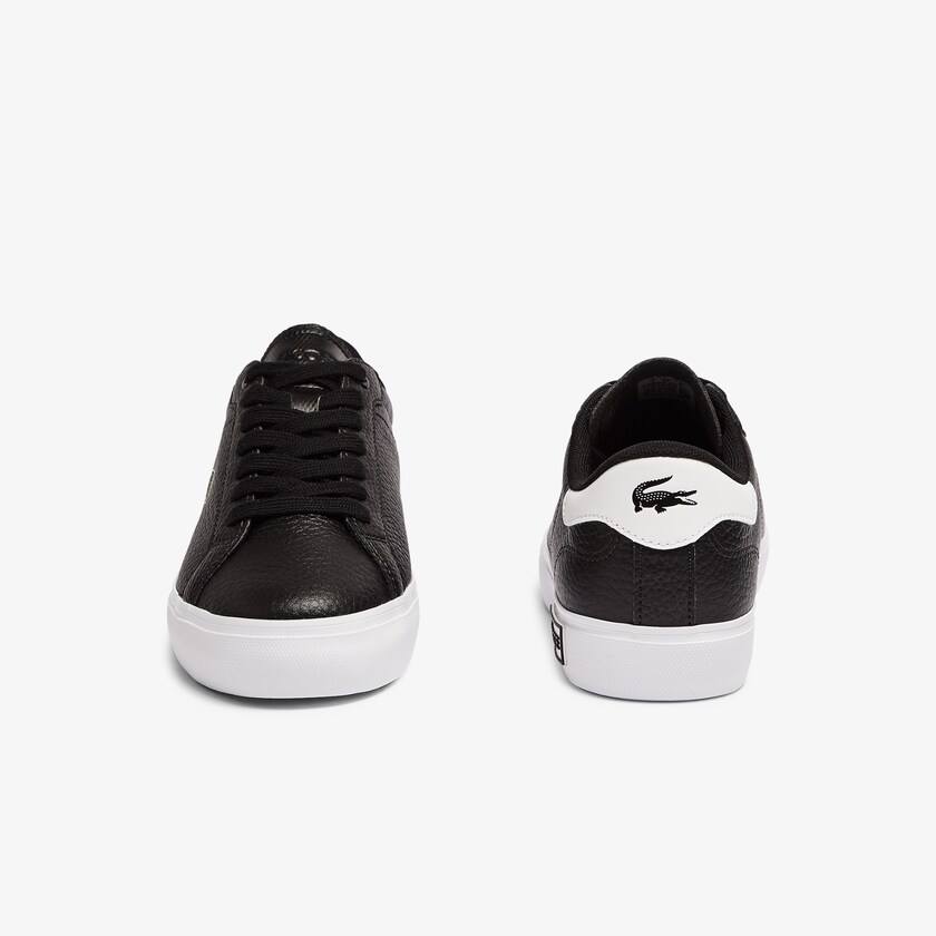 Women's Lacoste Black / White Sneakers Powercourt Leather and Synthetic EQ8-51165N9