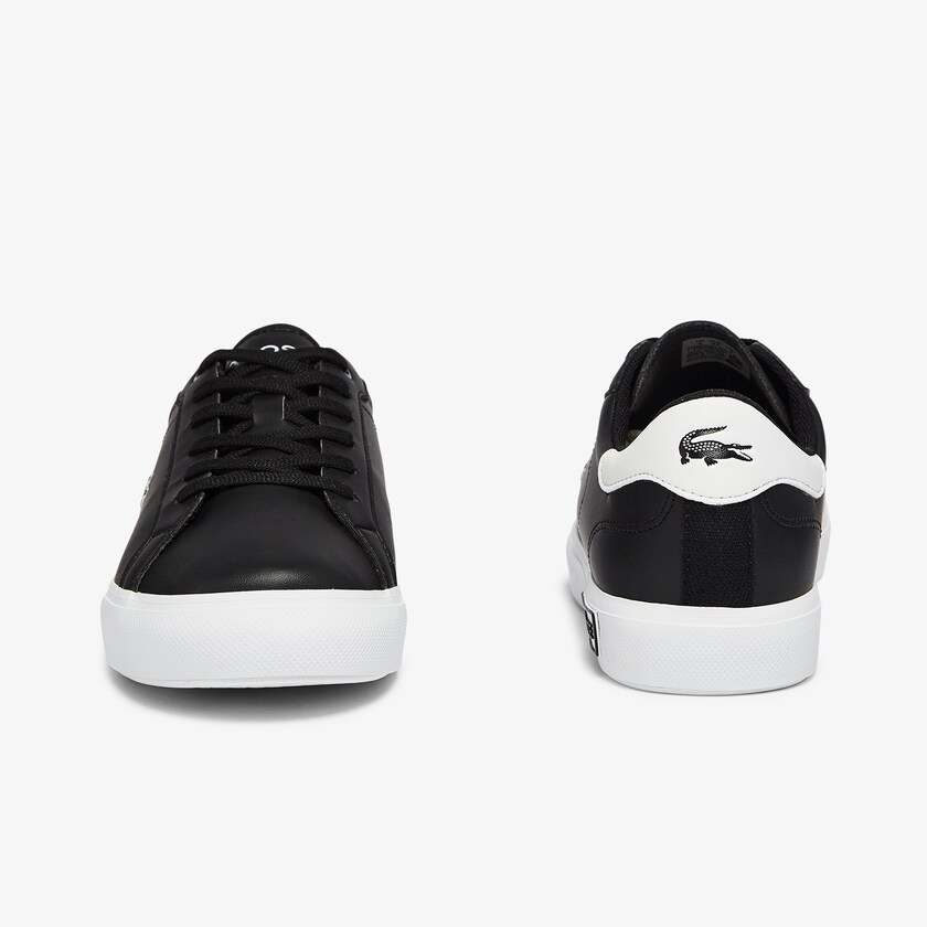 Kids' Lacoste Black / White Sneakers Powercourt Synthetic QS4-91189R0