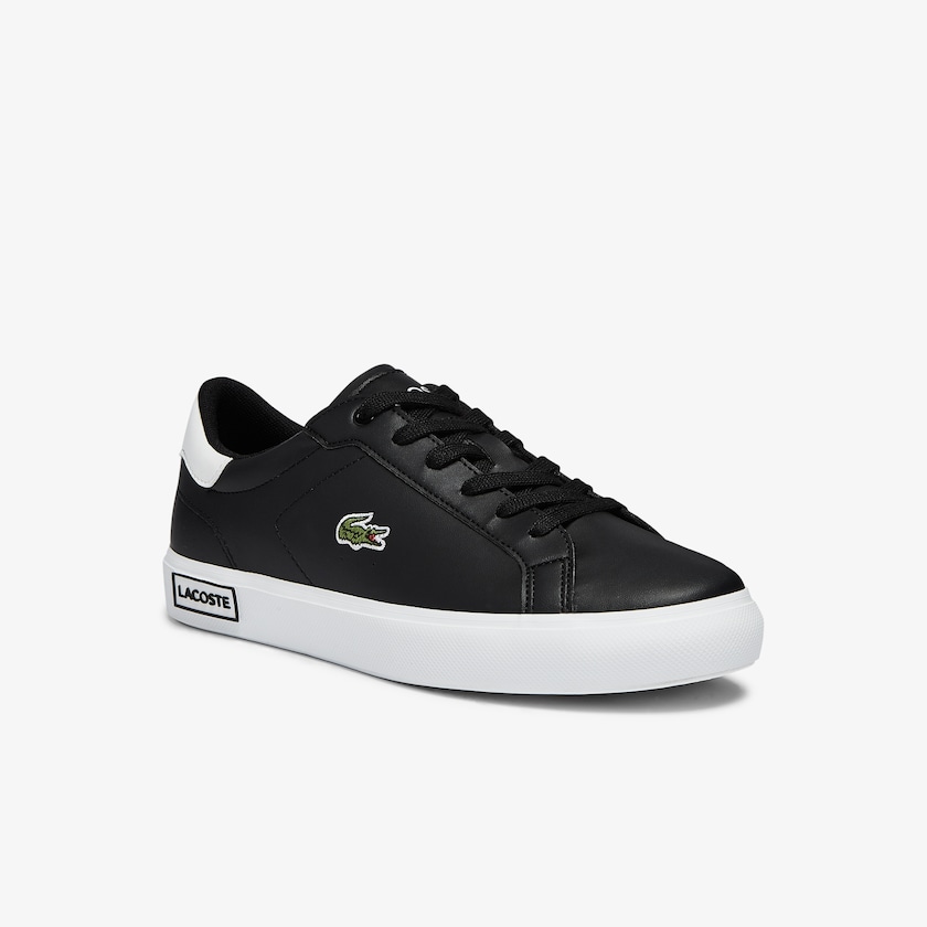 Kids' Lacoste Black / White Sneakers Powercourt Synthetic QS4-91189R0