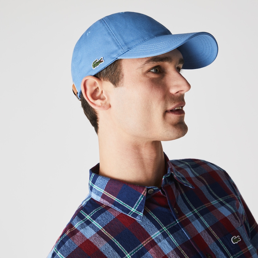 Men's Lacoste Blue Caps Contrast Strap Cotton YB1-73187H0