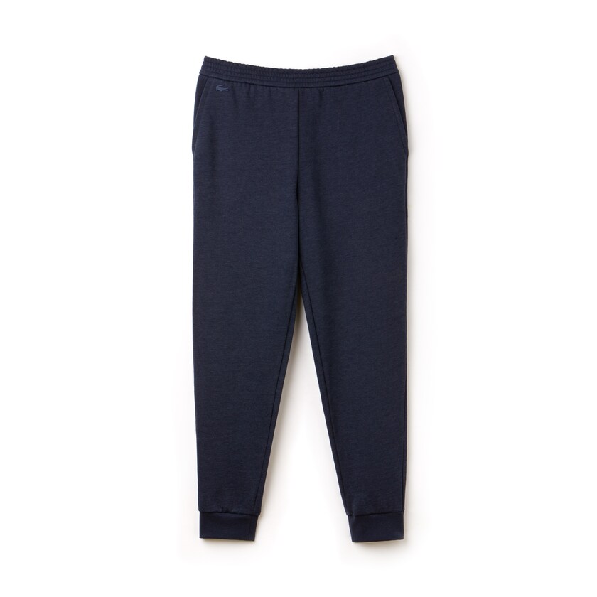 Men's Lacoste Blue Sweatpants Motion Cotton And Wool Fleece QM5-63586X2