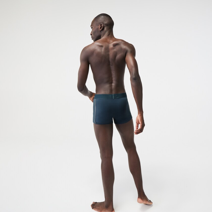 Men's Lacoste Blue Briefs Motion Technical Piqué Boxer FI8-80248A3