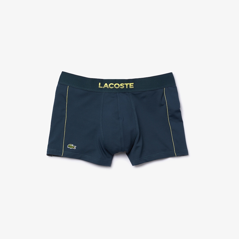Men's Lacoste Blue Briefs Motion Technical Piqué Boxer FI8-80248A3