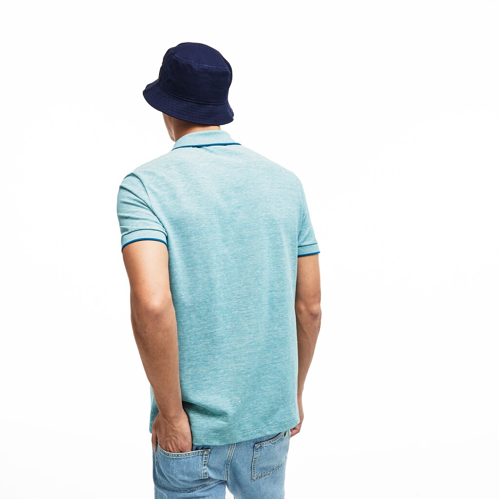 Men's Lacoste Blue Polo Shirts Regular Fit Piqué TH0-62316G7