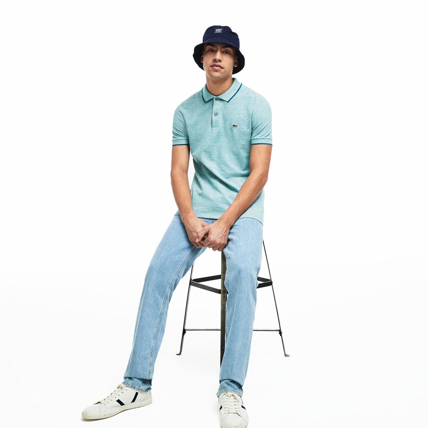 Men's Lacoste Blue Shirts Regular Fit Piqué Polo PO8-26092J8