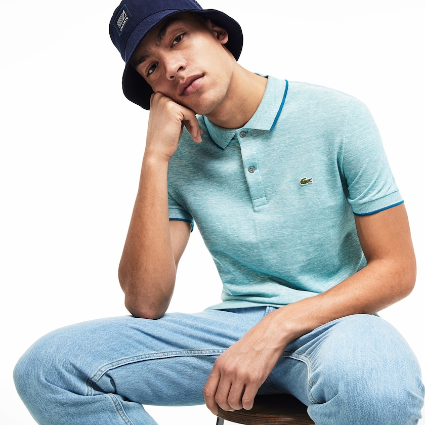 Men's Lacoste Blue Shirts Regular Fit Piqué Polo PO8-26092J8