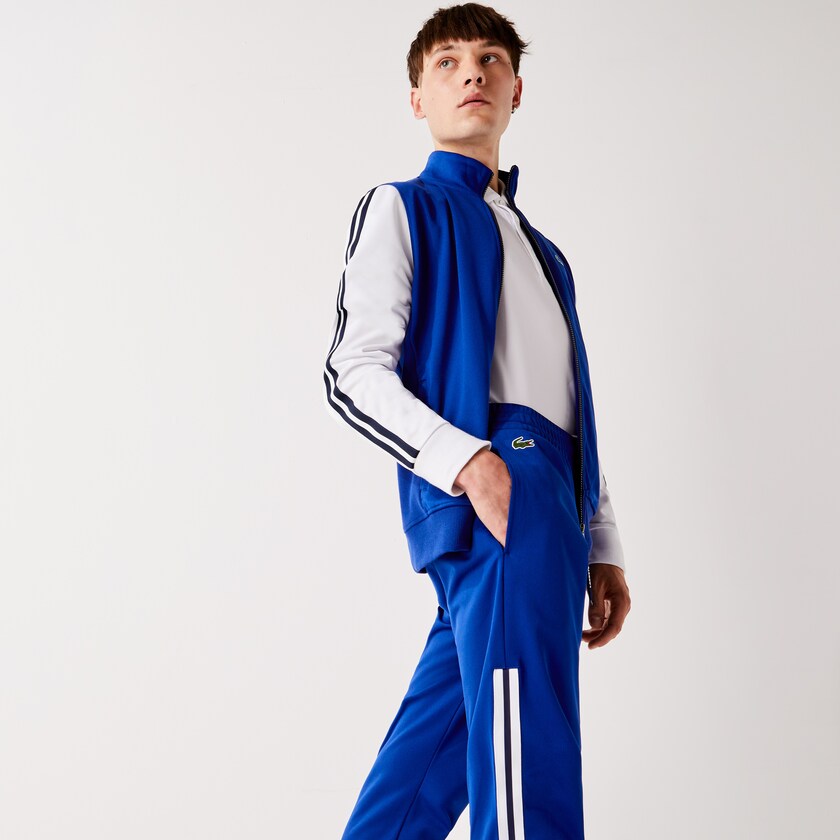 Men's Lacoste Blue Pants SPORT Run-resistant Jogging HA7-96479I8