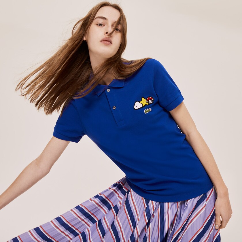Men's Lacoste Blue Shirts x FriendsWithYou Design Classic Fit Polo SP2-13621L9