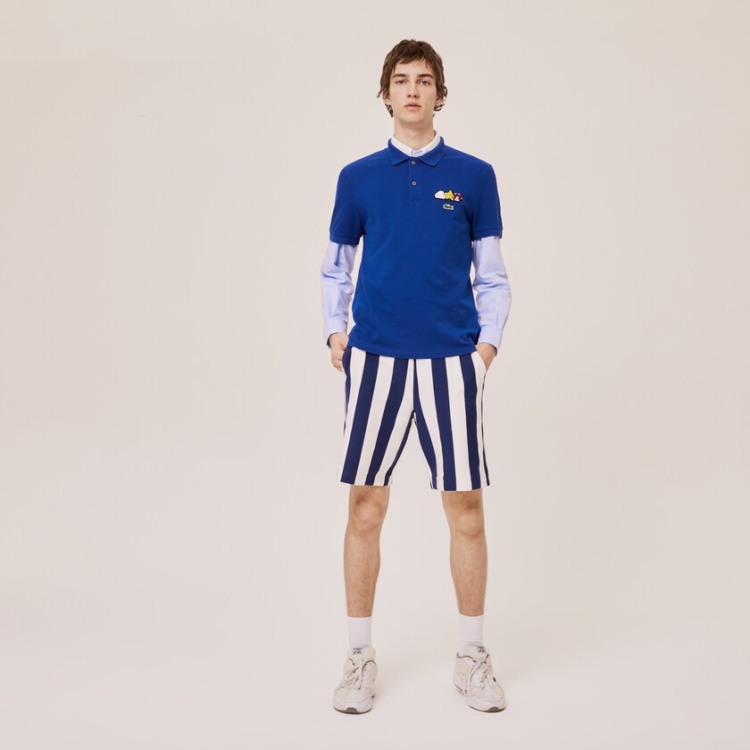 Men's Lacoste Blue Shirts x FriendsWithYou Design Classic Fit Polo SP2-13621L9