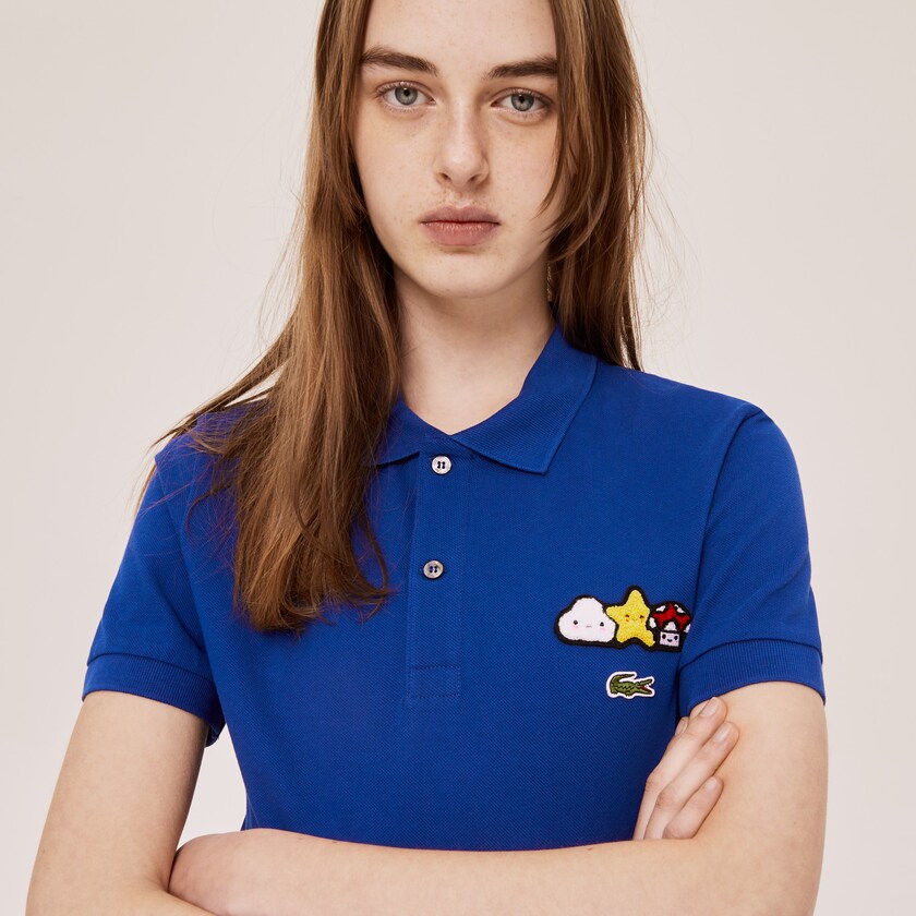 Men's Lacoste Blue Shirts x FriendsWithYou Design Classic Fit Polo SP2-13621L9