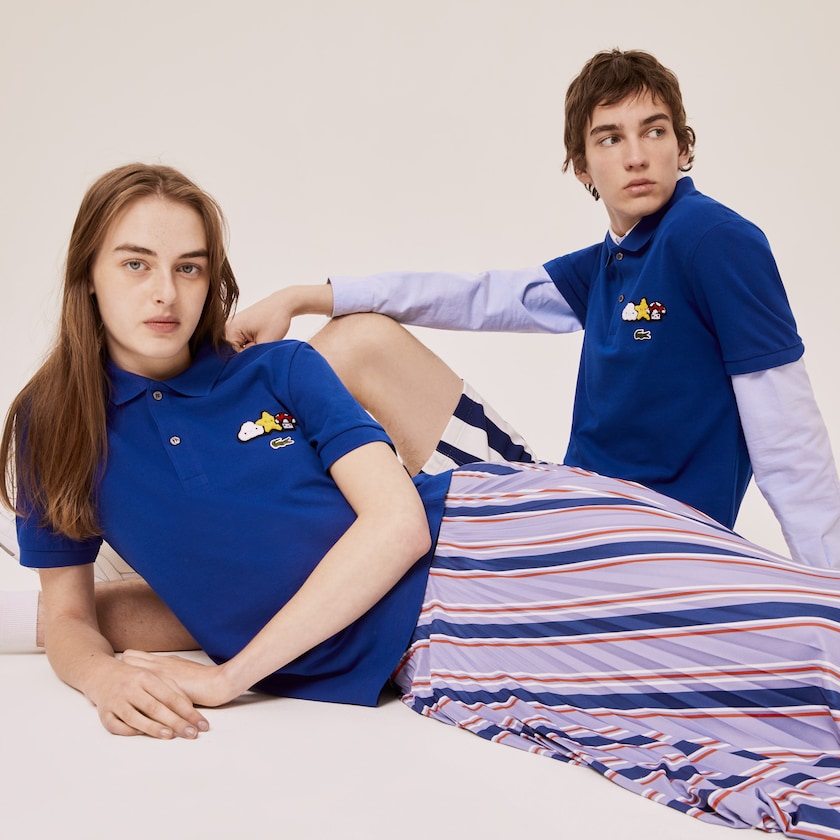 Men's Lacoste Blue Shirts x FriendsWithYou Design Classic Fit Polo SP2-13621L9