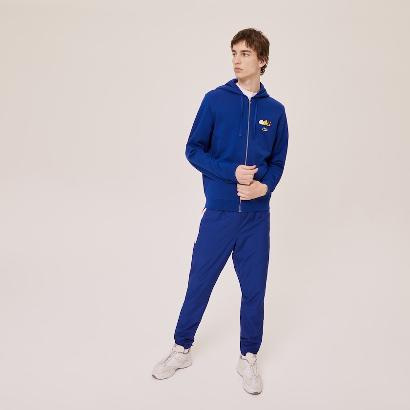Women's Lacoste Blue Jackets x FriendsWithYou Design Zippered UH6-82368X4