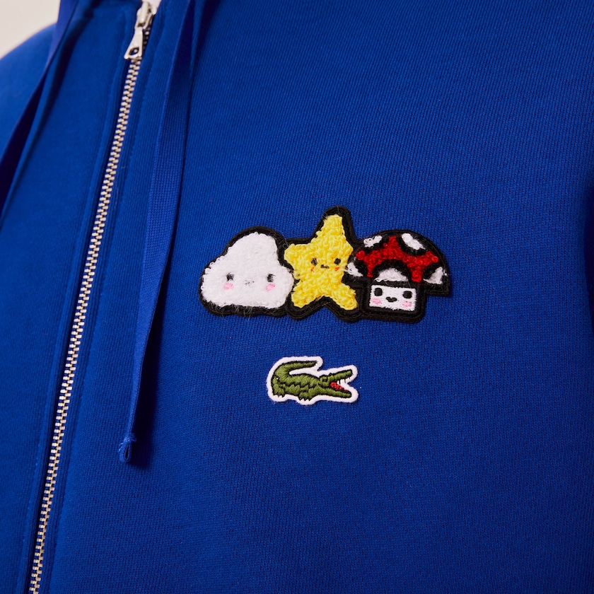 Women's Lacoste Blue Jackets x FriendsWithYou Design Zippered UH6-82368X4