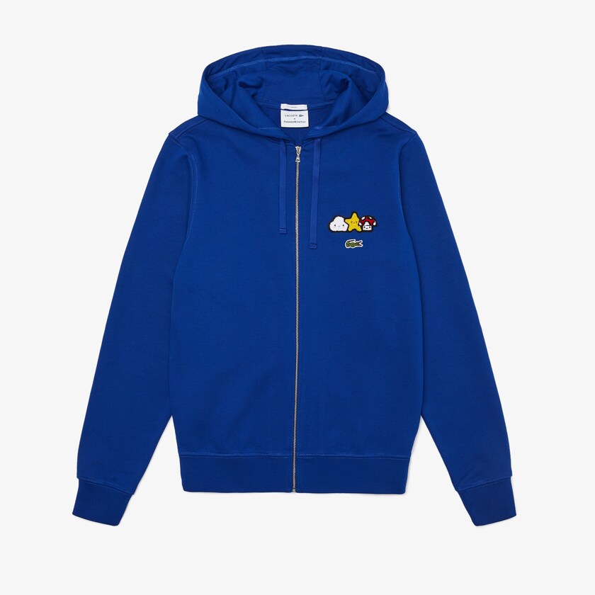 Men's Lacoste Blue Jackets x FriendsWithYou Design Zippered NP8-56265G0