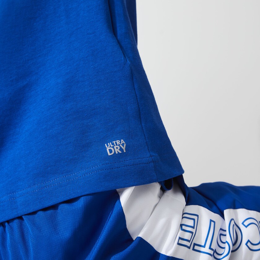 Men's Lacoste Blue / Black T Shirts SPORT 3D Print Crocodile Breathable Jersey GW3-68816M6