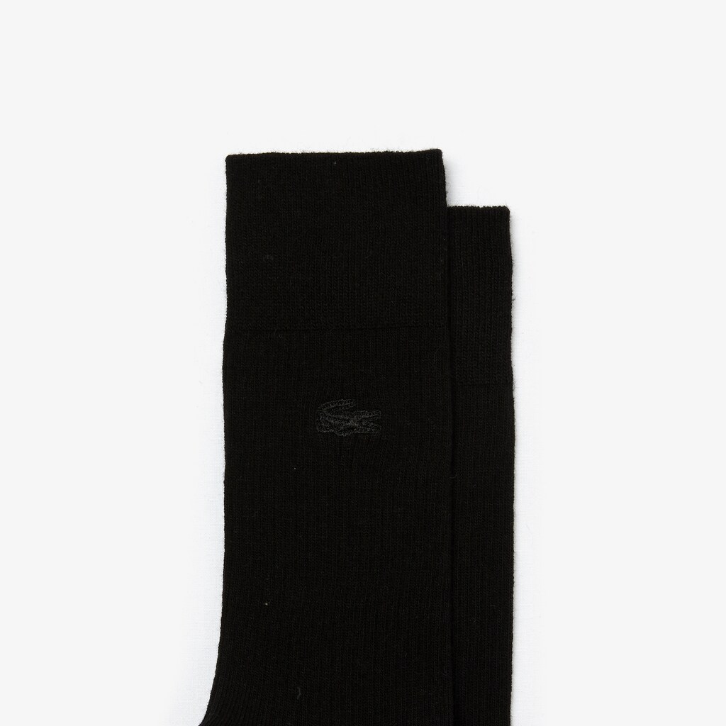 Men's Lacoste Blue / Black Socks Two-Pack Cotton And Wool CY0-02520K2