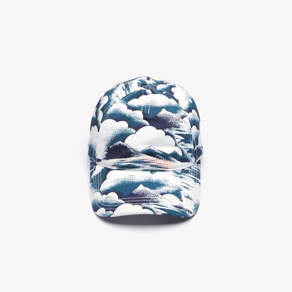Men's Lacoste Blue / Light Pink / White Caps Printed Cotton VJ4-21612L4