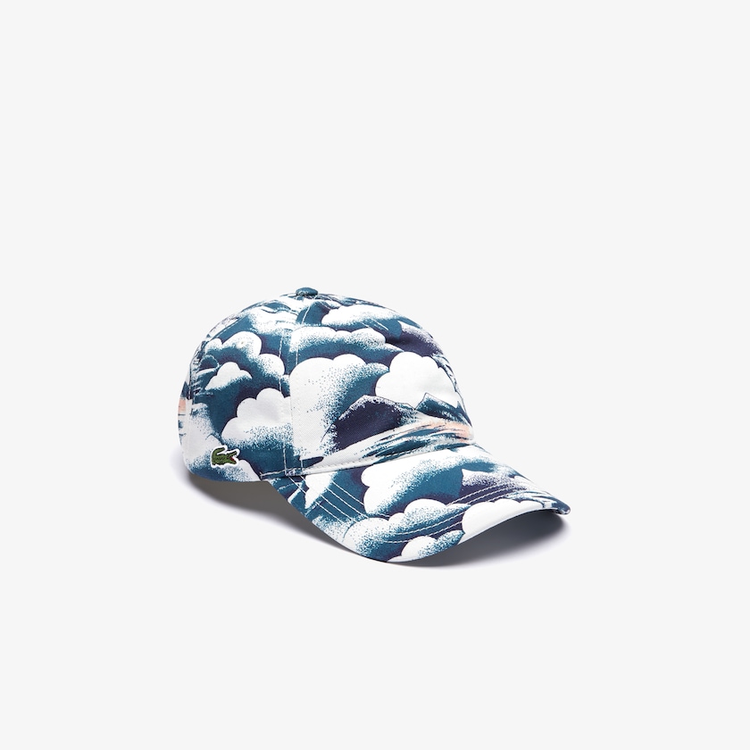 Men's Lacoste Blue / Light Pink / White Caps Printed Cotton VJ4-21612L4