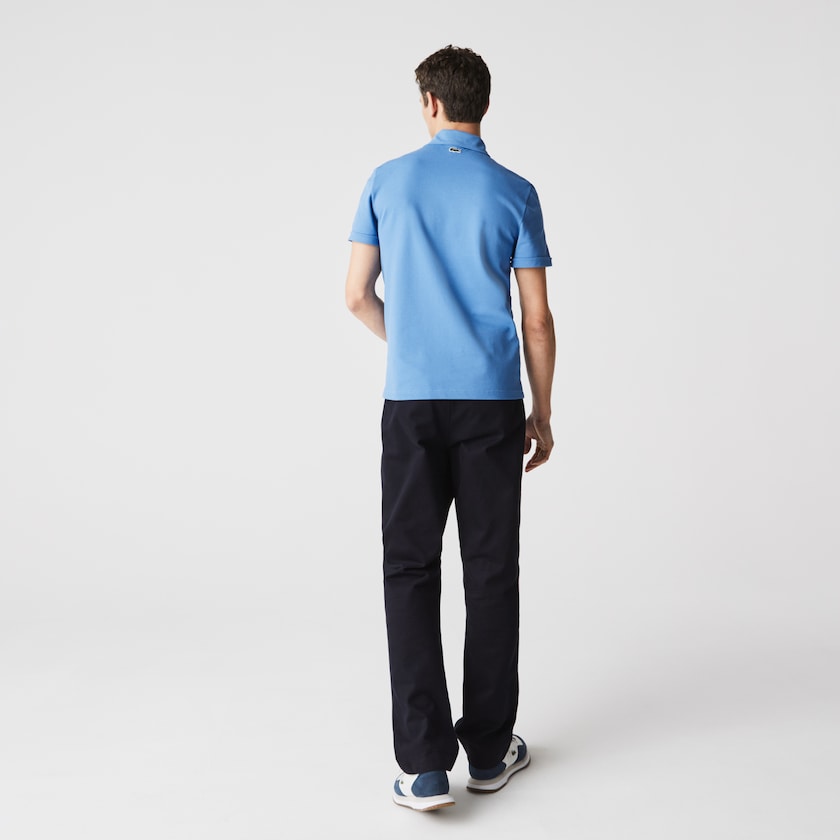 Men's Lacoste Blue / Navy Blue Shirts Heritage Slim Fit Stretch Cotton Piqué Polo TL6-68046X7