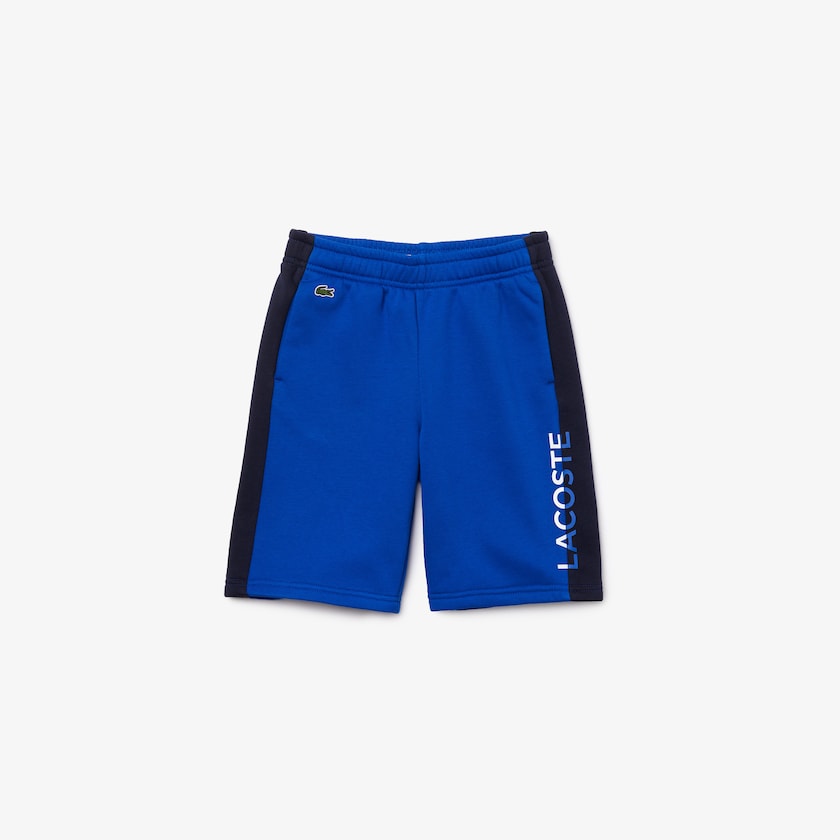 Kids' Lacoste Blue / Navy Blue Shorts Two-Tone Fleece RR1-81488L1