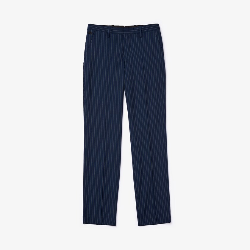 Men's Lacoste Blue / White Pants LIVE Fine Pinstriped Wool Suit LG5-72757R9