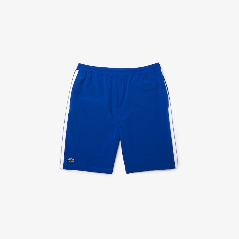 Men's Lacoste Blue / White Shorts SPORT x Novak Djokovic Breathable Stretch FN9-75367B1